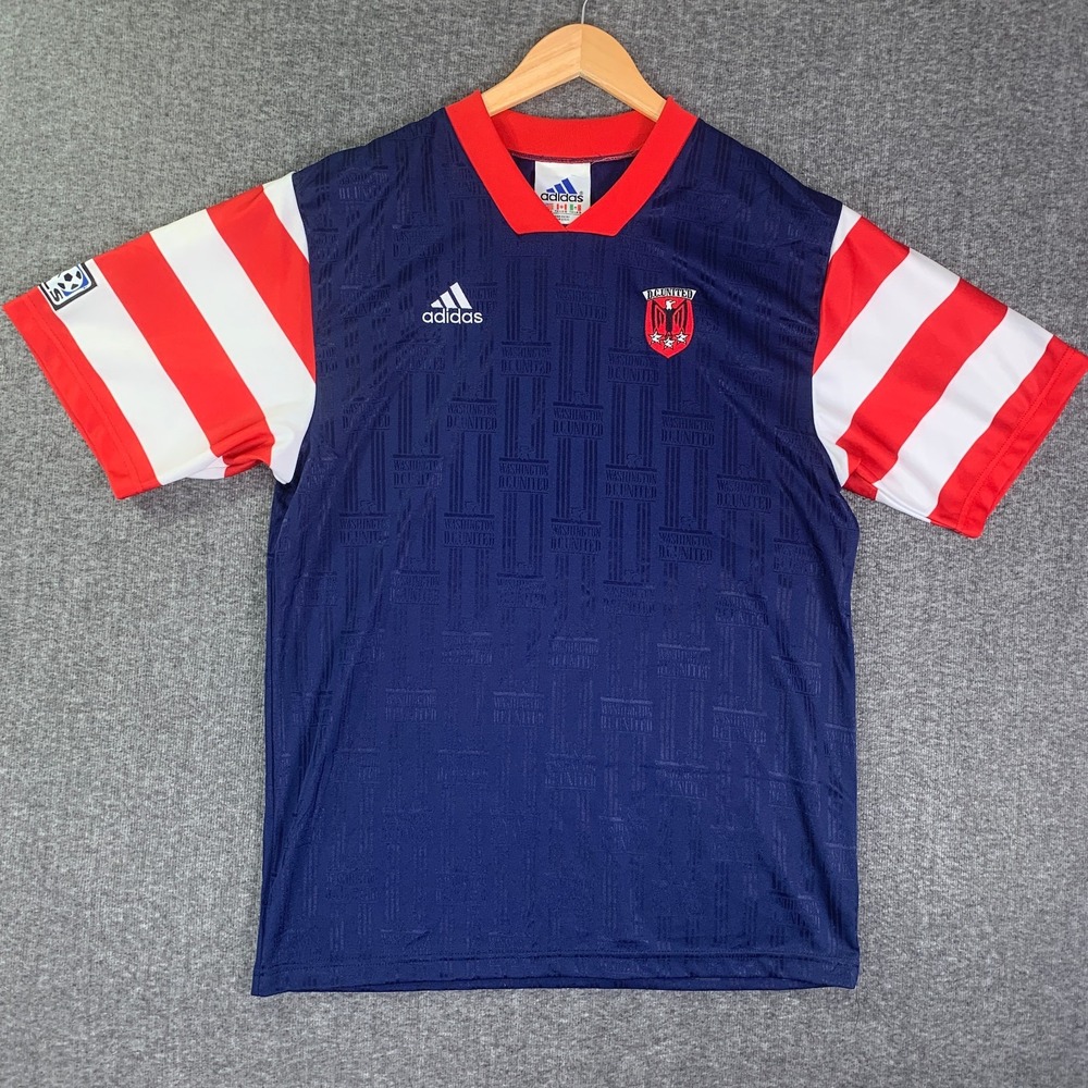 Vintage DC United Soccer Jersey Men Large 1997 MLS Playera Futbol Washington